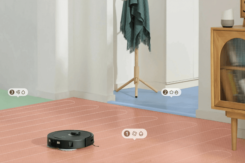 Die strukturierte Lasernavigation des Roborock Q Revo ist zu sehen.